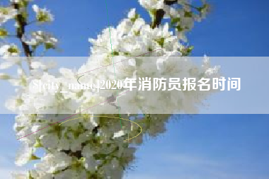 无为2020年消防员报名时间