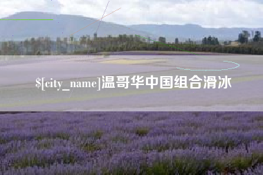 无为温哥华中国组合滑冰
