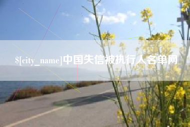 无为中国失信被执行人名单网