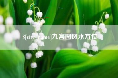无为九宫图风水方位