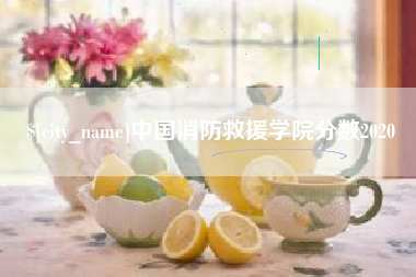 无为中国消防救援学院分数2020