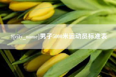 无为男子5000米运动员标准表