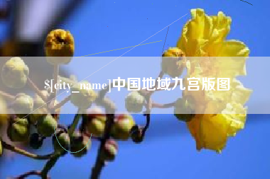 无为中国地域九宫版图
