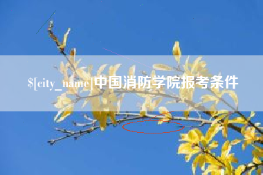 无为中国消防学院报考条件