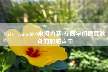 无为600米接力赛-在同学们震耳欲聋的加油声中