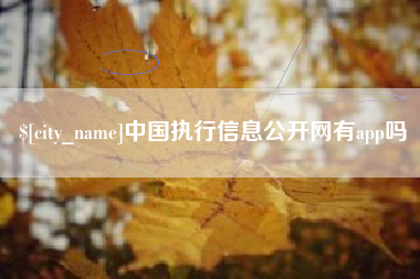 无为中国执行信息公开网有app吗