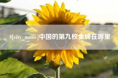 无为中国的第九枚金牌在哪里