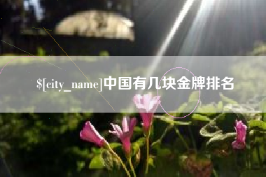 无为中国有几块金牌排名