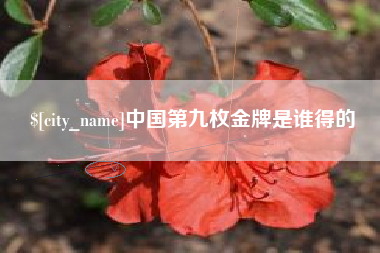 无为中国第九枚金牌是谁得的