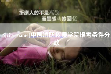 无为中国消防救援学院报考条件分数