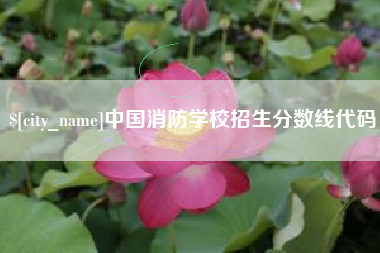 无为中国消防学校招生分数线代码