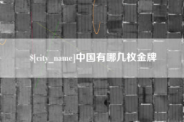 无为中国有哪几枚金牌