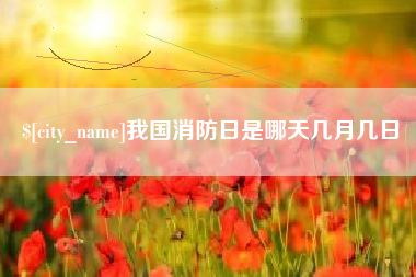 无为我国消防日是哪天几月几日