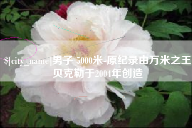 无为男子 5000米-原纪录由万米之王贝克勒于2004年创造