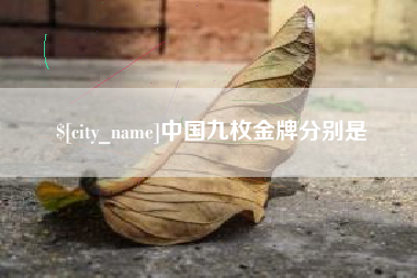 无为中国九枚金牌分别是