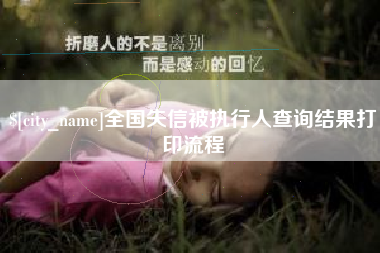 无为全国失信被执行人查询结果打印流程