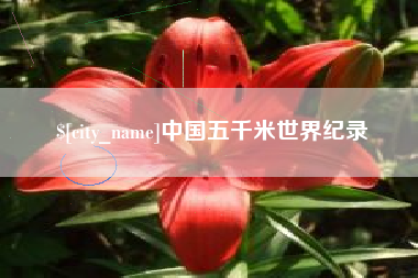 无为中国五千米世界纪录