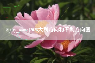 无为2025大利方向和不利方向图