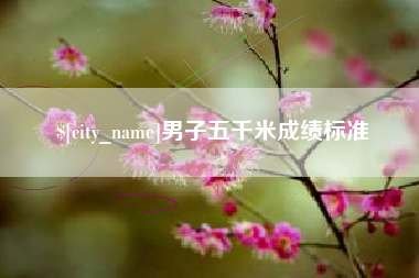 无为男子五千米成绩标准