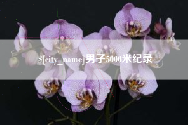 无为男子5000米纪录