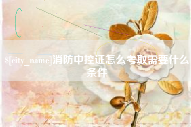 无为消防中控证怎么考取需要什么条件