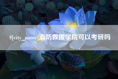 无为消防救援学院可以考研吗