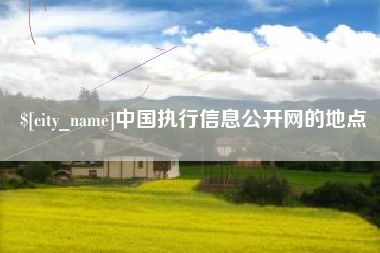 无为中国执行信息公开网的地点