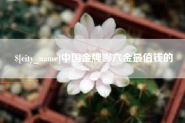 无为中国金牌哪六金最值钱的