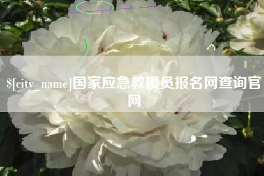无为国家应急救援员报名网查询官网