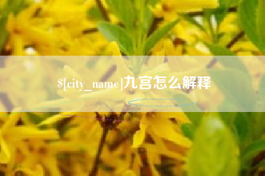 无为九宫怎么解释