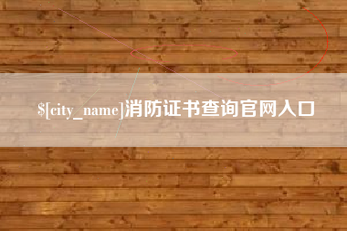 无为消防证书查询官网入口