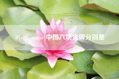 无为中国六块金牌分别是